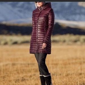 Beautiful silver down parka